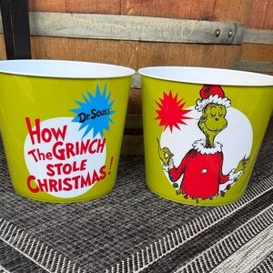 Dr. Seuss Grinch Christmas Buckets -